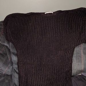 Black see-through shirt